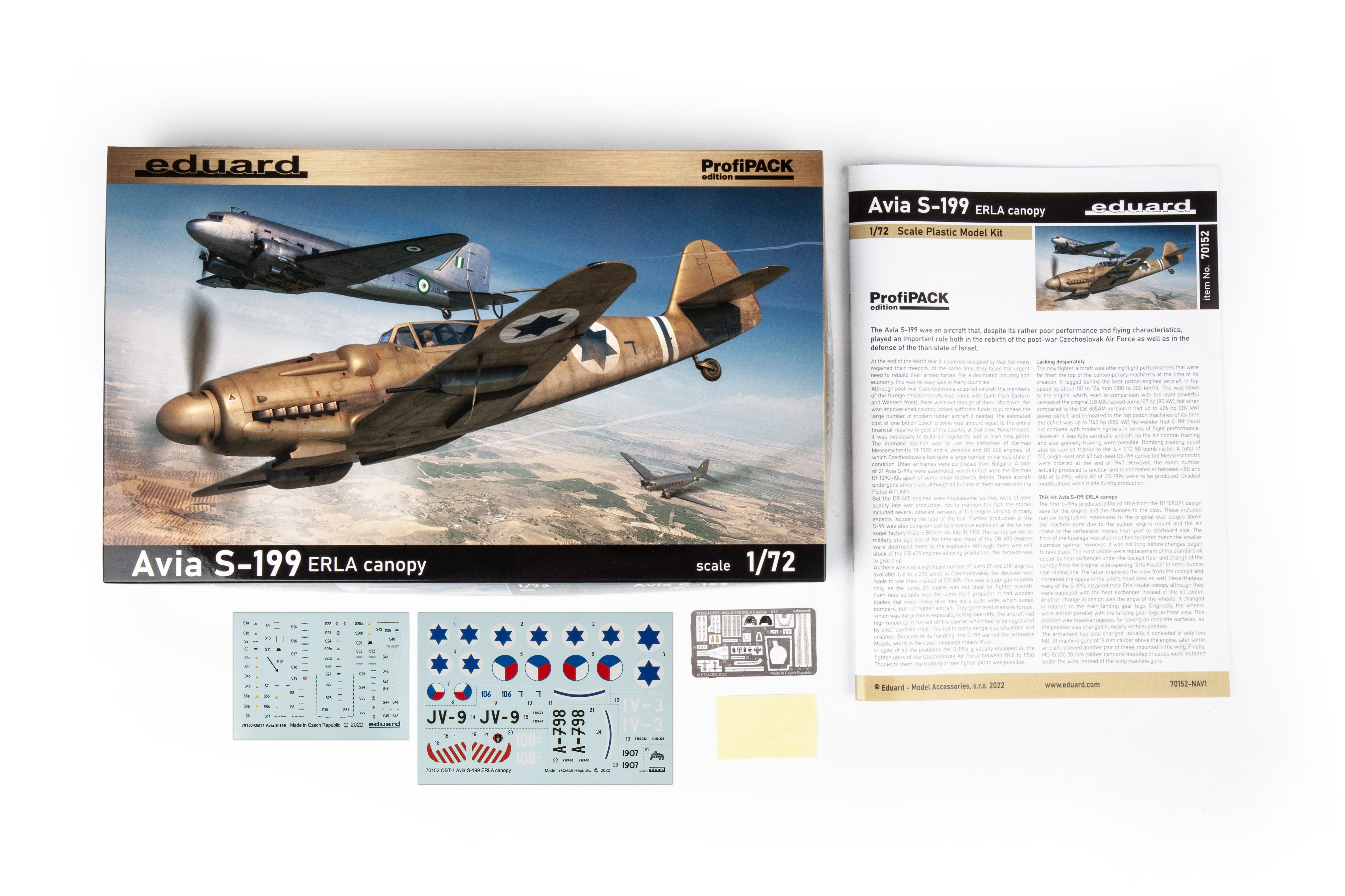 eduard-70152-avia-s-199-erla-profipack-1-72-flugzeugbausatz image 2